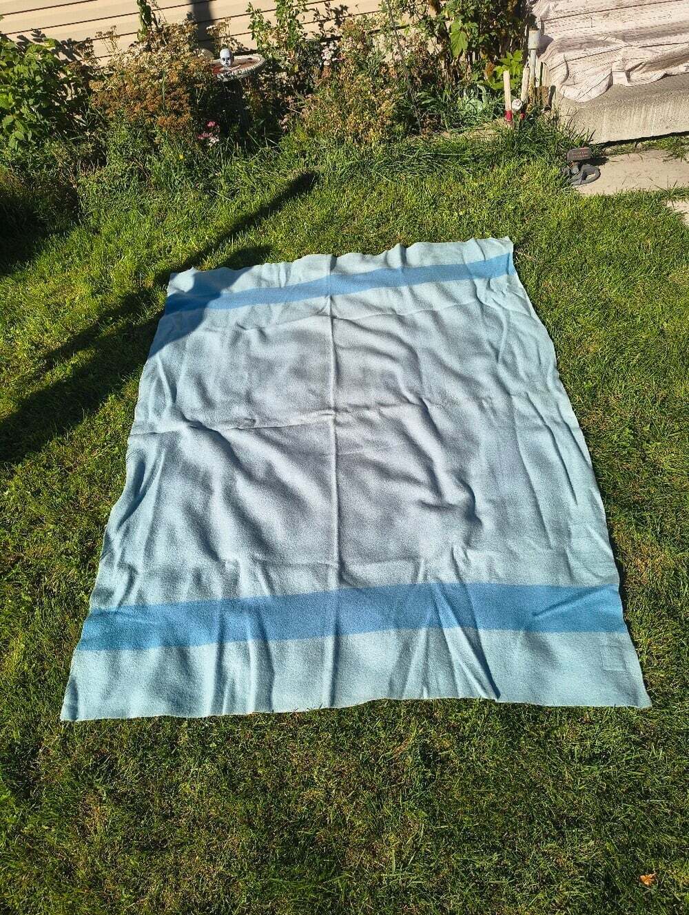 Vintage Trapper Point Blue 4 Point Blanket - Picture 13 of 13